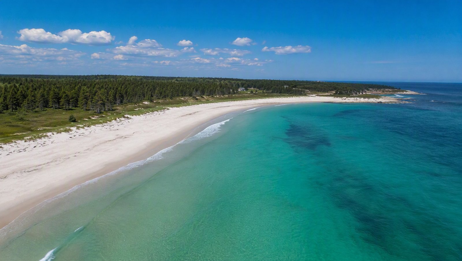 White sand beaches of Nova Scotia's South Shore
